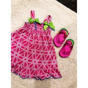 (Bundle)Baby/Toddler Girl Dress with Sandals 18mo